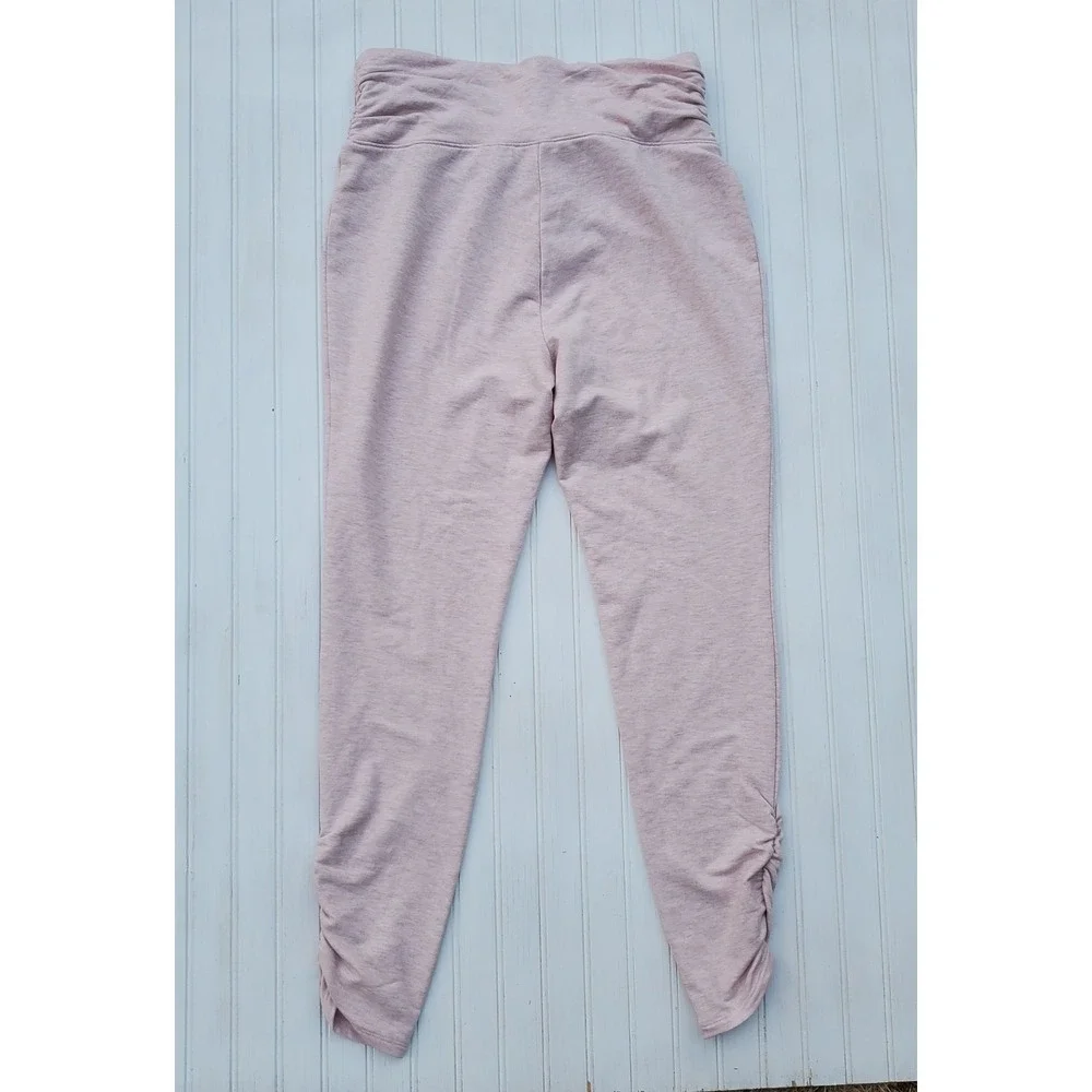 Haven Well Within High Waisted Pink Tapered Ruched Leg Lounge Legging Sz Medium